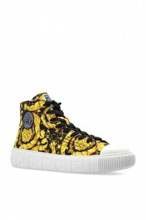 Versace Moschino Kids teddy-patch low-top sneakers Nero