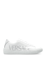 logo-strap plaform sandals