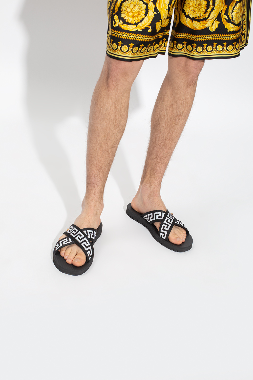 Versace Patterned slides