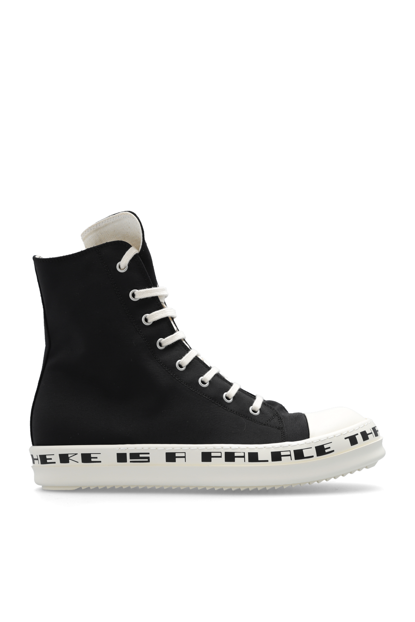 Rick Owens Black Fur Sneakers