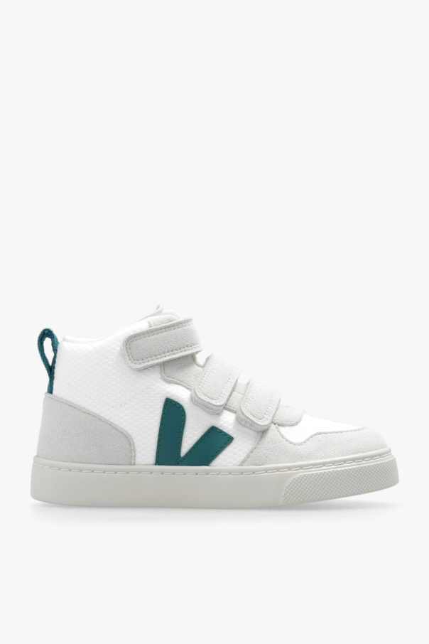 Veja pair Kids ‘V-10 Mid B-Mesh’ high-top sneakers