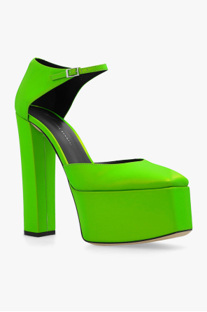 Giuseppe Zanotti ‘New York’ platform Silver shoes
