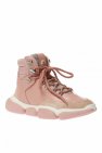 Moncler PINK 'Brianna' leather shoes with logo