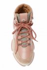 Moncler PINK 'Brianna' leather shoes with logo