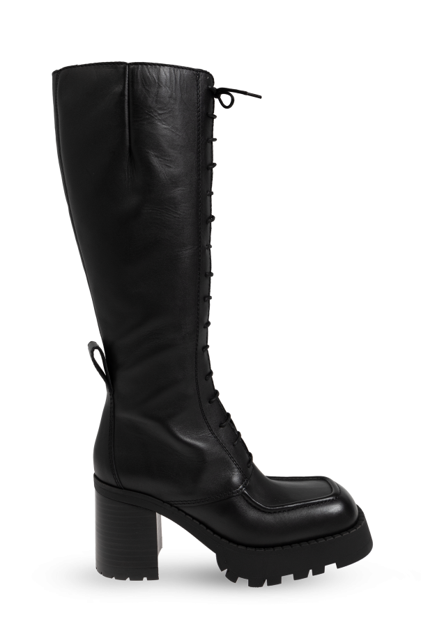 Miista Knee-high lace-up boots Grit