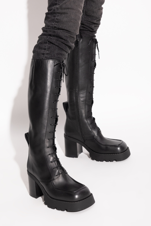 Miista Knee-high lace-up boots Grit