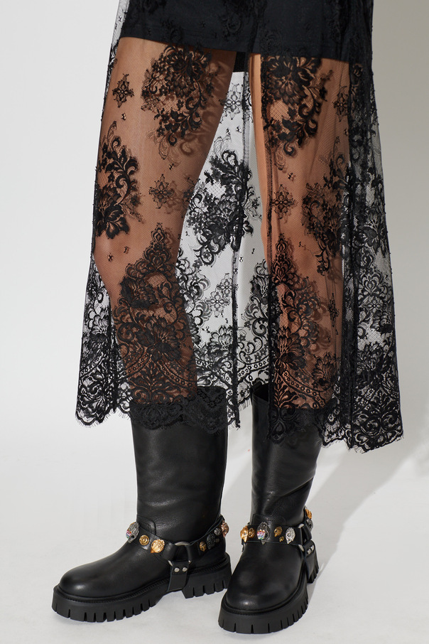 Kurt Geiger ‘Eagles Harness Biker’ ankle boots