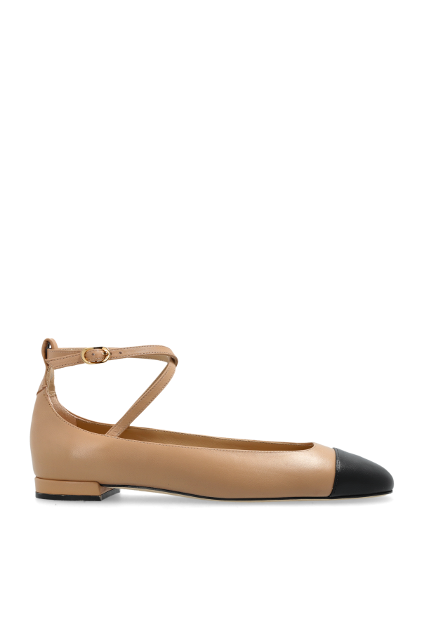 Stuart Weitzman Leather ballet flats Eden Strap