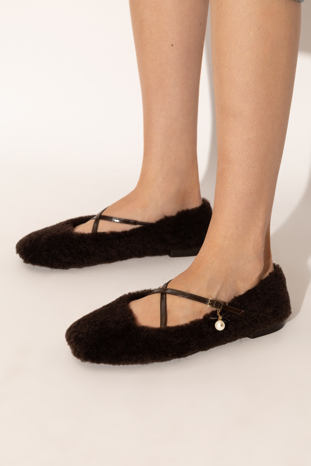 Jimmy Choo Bailarinas de Futrzane "Eleri"