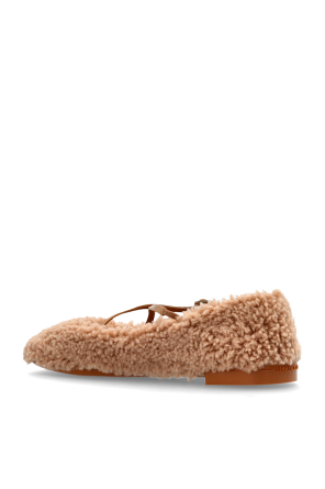 Jimmy Choo Futrzane ballerinas "Eleri"