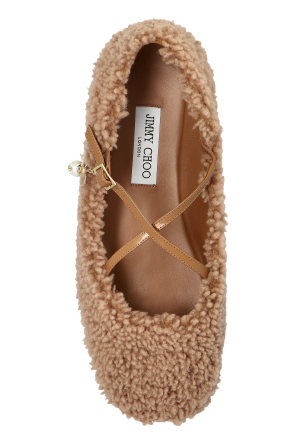 Jimmy Choo Futrzane ballerinas "Eleri"