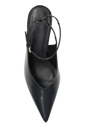 BLACK SUEDE STUDIO Leather wedge shoes "Eliana"