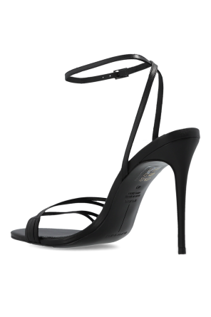 BLACK SUEDE STUDIO Leather heeled sandals "Ella"