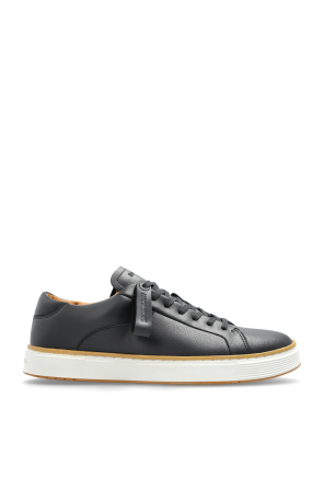 Leather sports shoes