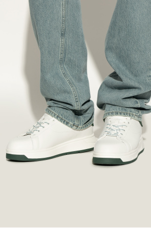 Sports shoes on a platform od Emporio Armani