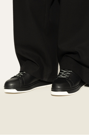 Sports shoes on a platform od Emporio Armani