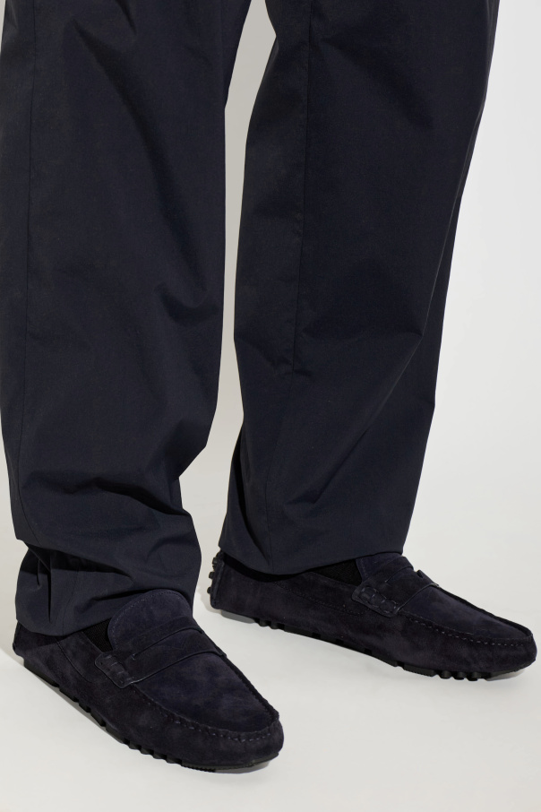 Emporio Armani Zamszowe mokasyny