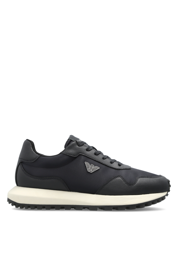 Sports shoes with a logo-shaped applique od Emporio Armani