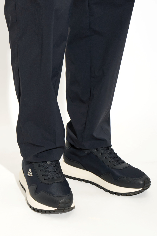 Emporio Armani Sports shoes with a logo-shaped appliqué