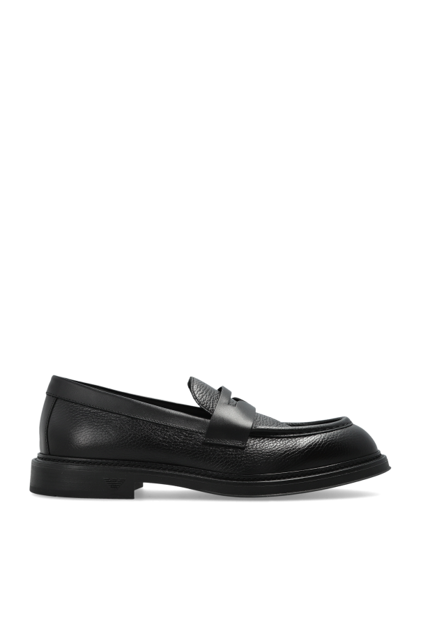 Emporio Armani Skórzane buty typu `loafers`