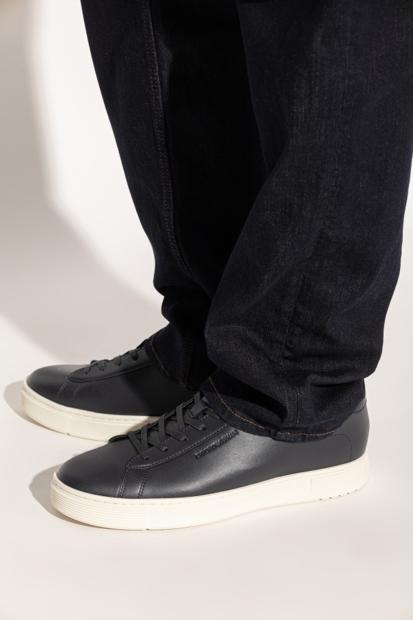 Emporio Armani Sportschuhe mit geprägtem Logo