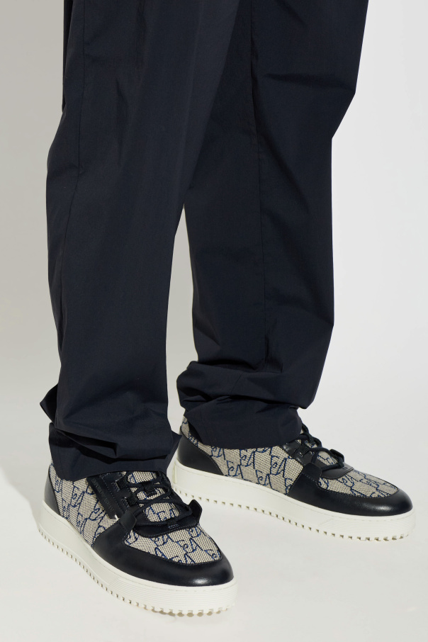 Emporio Armani Monogrammed sports shoes