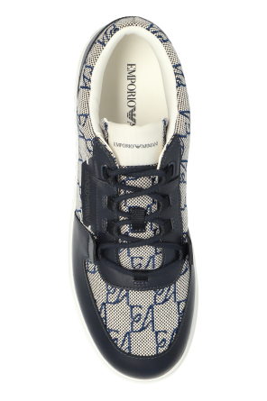 Emporio Armani Monogrammed sports shoes