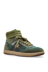Balmain GREEN 'Swan' high-top sneakers