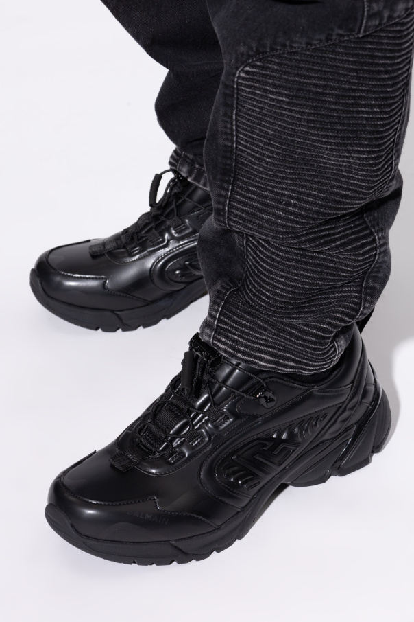 Balmain Zapatillas de cuero ecológico