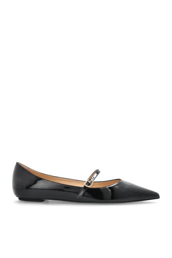 Stuart Weitzman Lakierowane baleriny `Emilia`