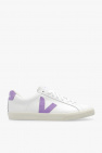 Veja White Vegan Leather Sneakers With Logo