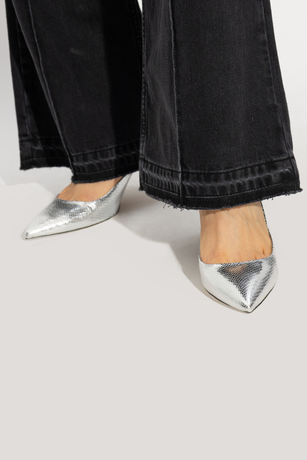 Isabel Marant Skórzane buty na obcasie ‘Purcy’