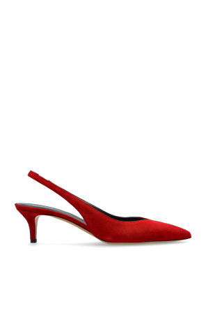 Suede heeled shoes 