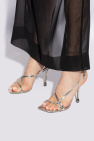 Jimmy Choo SILVER Heeled Sandals 'Etana'