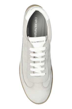 Emporio Armani Sportliche Schuhe aus Veloursleder