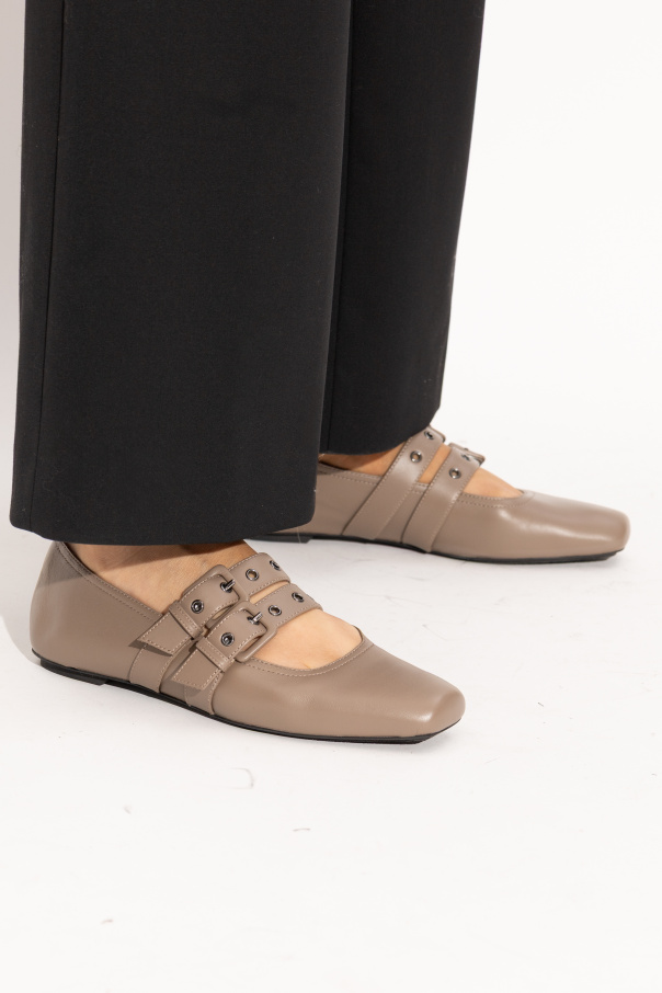 Emporio Armani Leather ballet flats