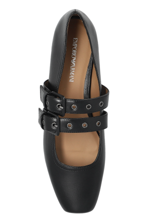 Emporio Armani Skórzane baleriny