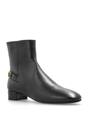 Emporio Armani Leather ankle boots with heels