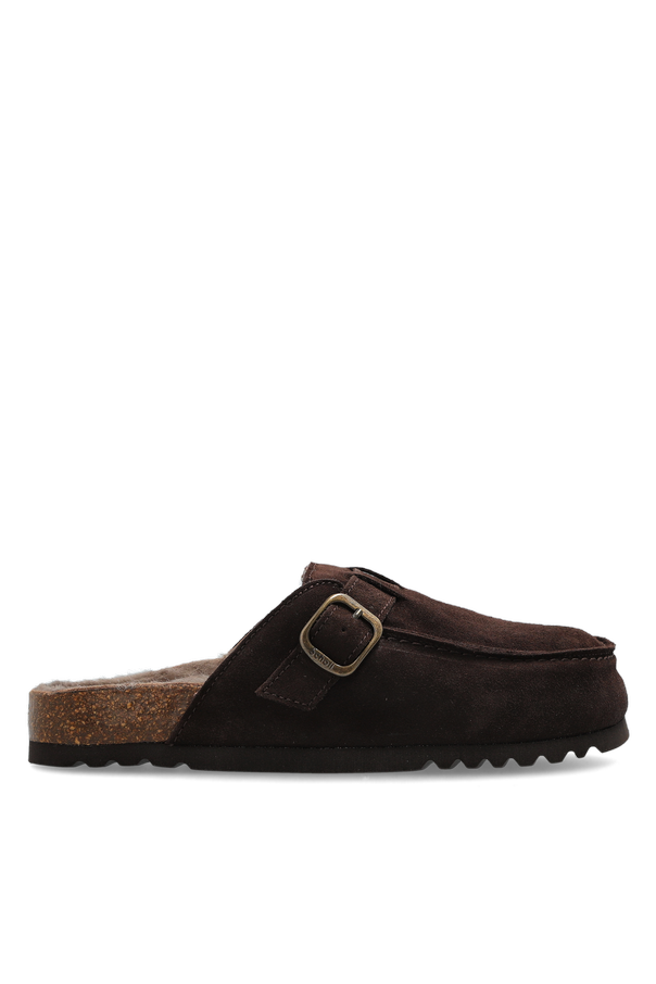 Leather mules ‘Dakota Fur’ od Scholl