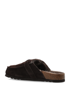 Scholl ‘Dakota Fur’ leather slide mules