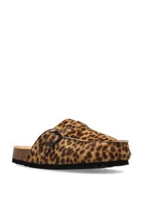 Scholl Ledrige Pantoletten „Dakota Fur“