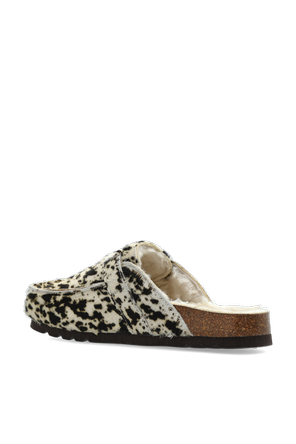 Scholl Sandalias de cuero ‘Dakota Fur’