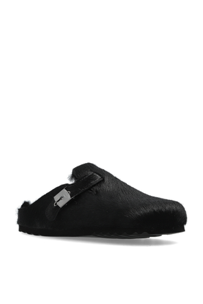Scholl Leder-Pantoletten „Grace Fur“