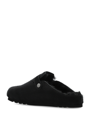 Scholl Leder-Pantoletten „Grace Fur“