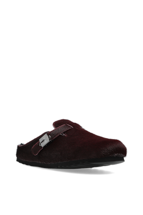 Scholl Sandalias de cuero 'Grace Fur'