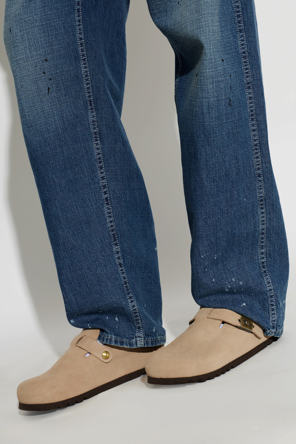 Scholl Suede slide sandals ‘Grace’