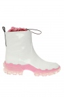 Moncler WHITE ‘Halma’ rain boots with logo