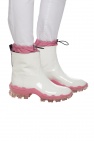 Moncler WHITE ‘Halma’ rain boots with logo