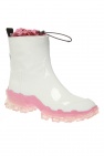 Moncler WHITE ‘Halma’ rain boots with logo