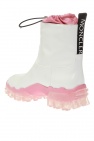 Moncler WHITE ‘Halma’ rain boots with logo